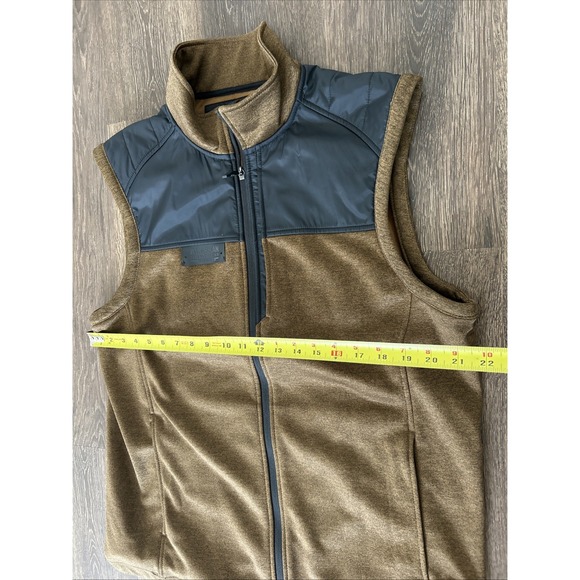 Alaskan Hardgear King Crab Fleece Vest Men's M Brown Fishing Hunting - Picture 6 of 7